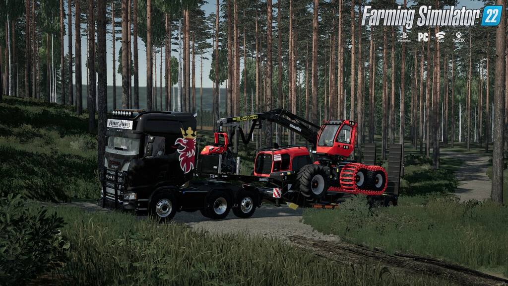 Komatsu 951 Wood Harvester v1.1 for FS22