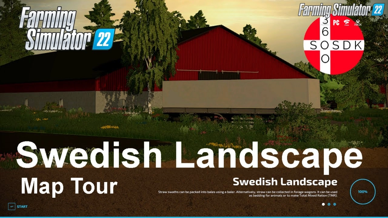 Swedish Landscape Map v1.9.2 for FS22