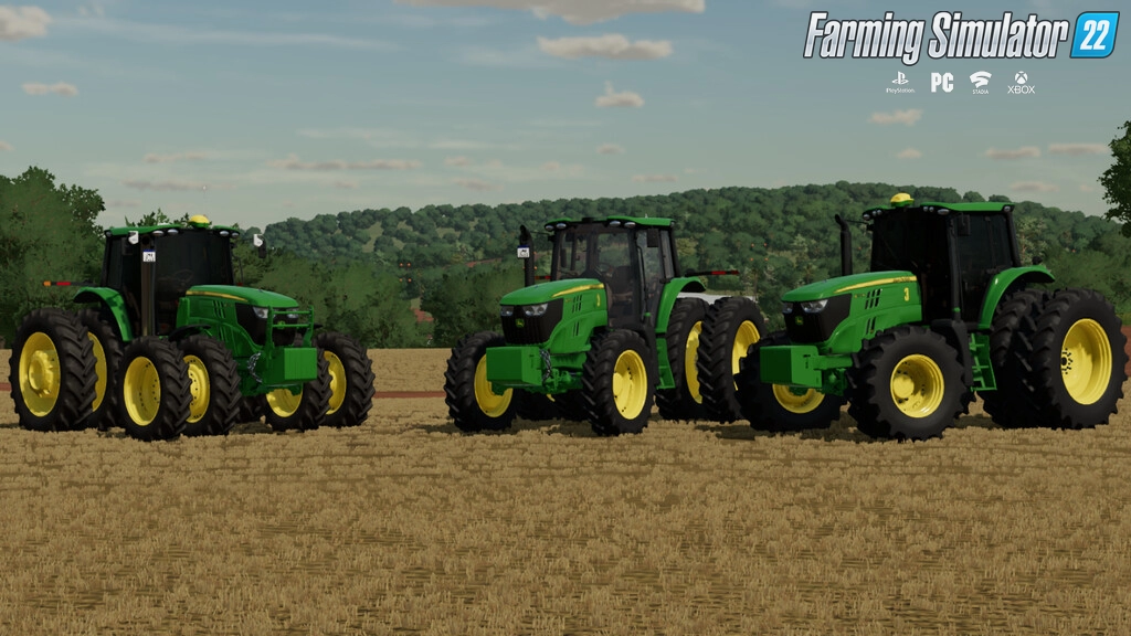 John Deere 6M Tractor v2.0 By Agro Tonho for FS22