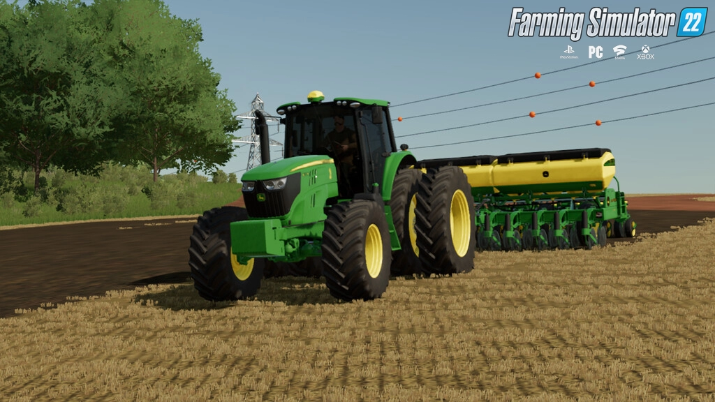 John Deere 6M Tractor v1.0 By Agro Tonho for FS22