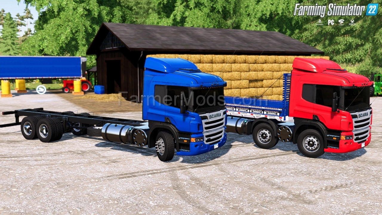 Scania P310 Truck + Trailers v1.2 for FS22