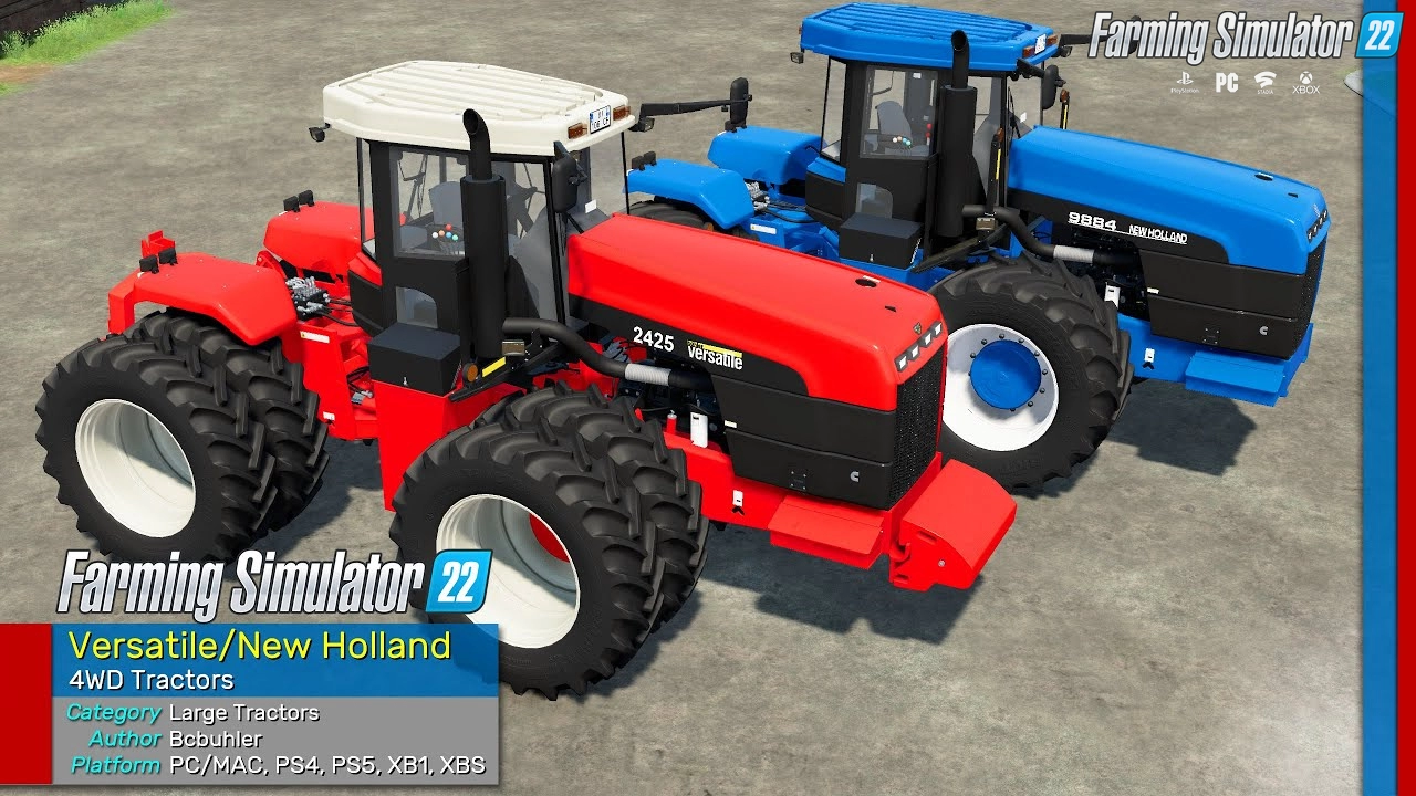 Versatile/New Holland 4WD Tractors v1.0.1.1 for FS22