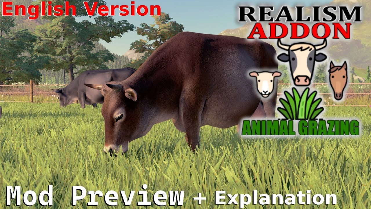 RealismAddon - AnimalGrazing v1.0 for FS22