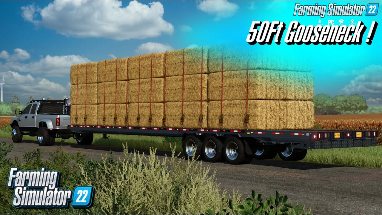 20Ft Gooseneck Trailers Pack v1.0.2 for FS22