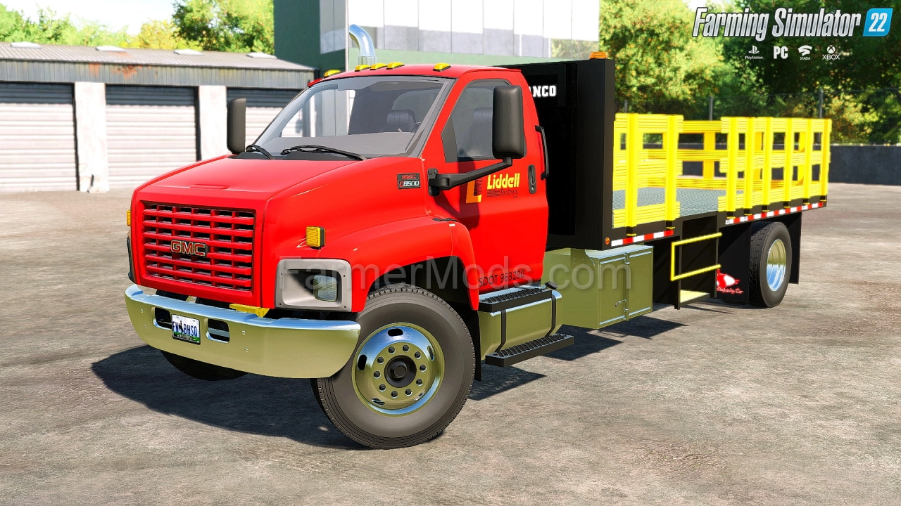 GMC C8500 Flatbed Cone Truck v1.0 for FS22
