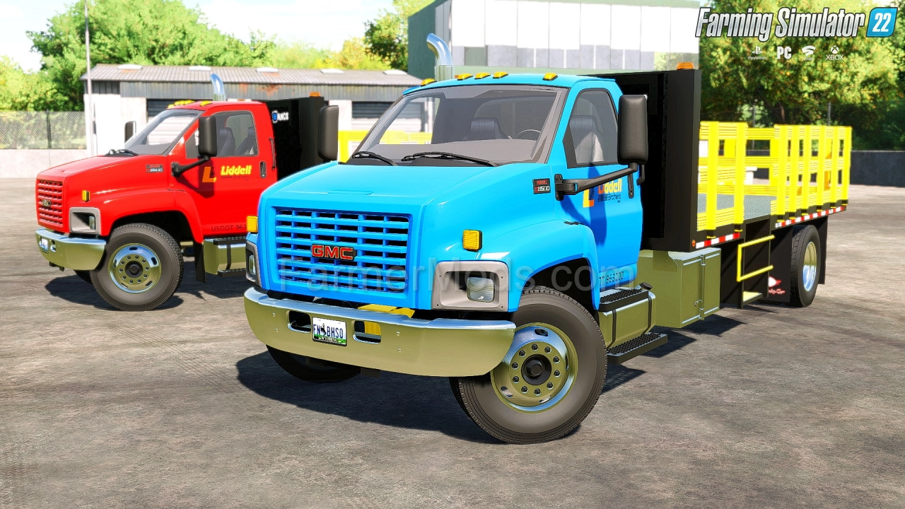 GMC C8500 Flatbed Cone Truck v1.0 for FS22