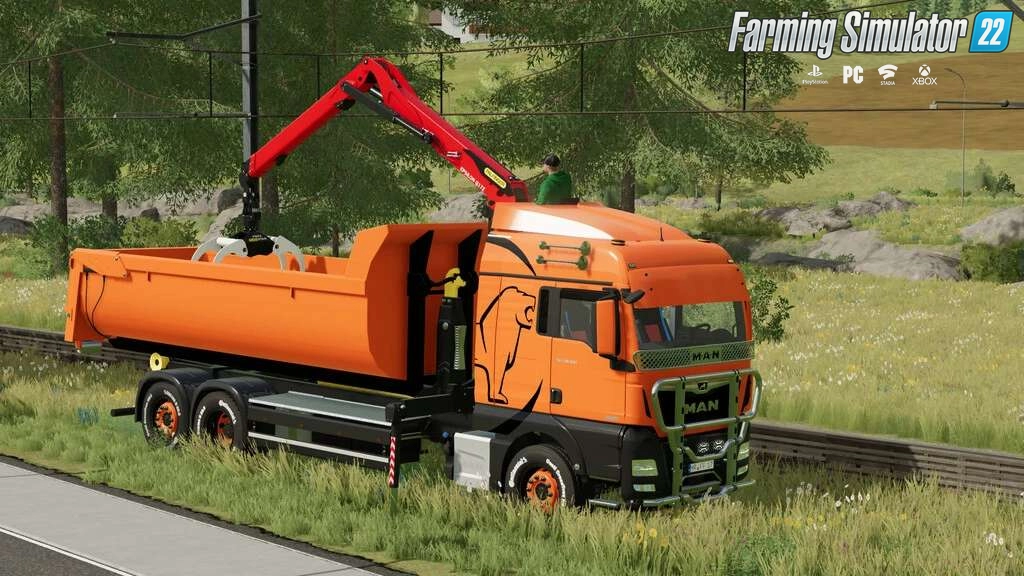 MAN TGX Crane HKL Pack v1.0 for FS22