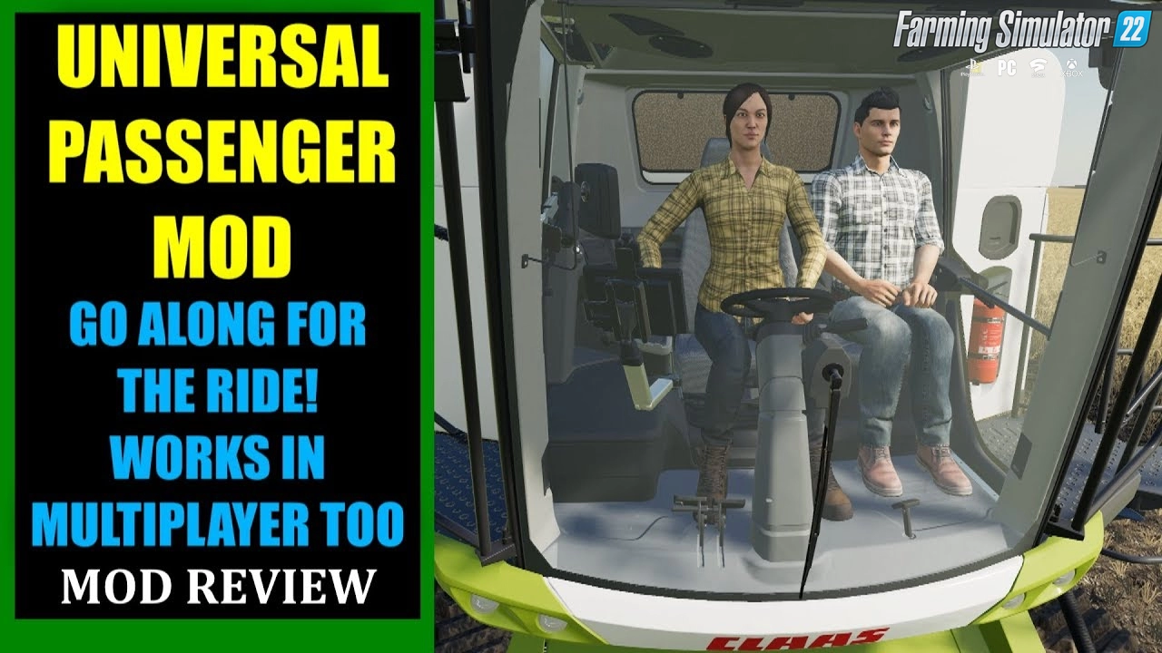 Universal Passenger Mod v1.0 for FS22