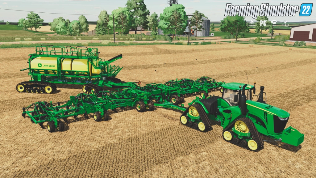 John Deere C850 Air Cart And P576 Air Hoe Drill v1.1 for FS22