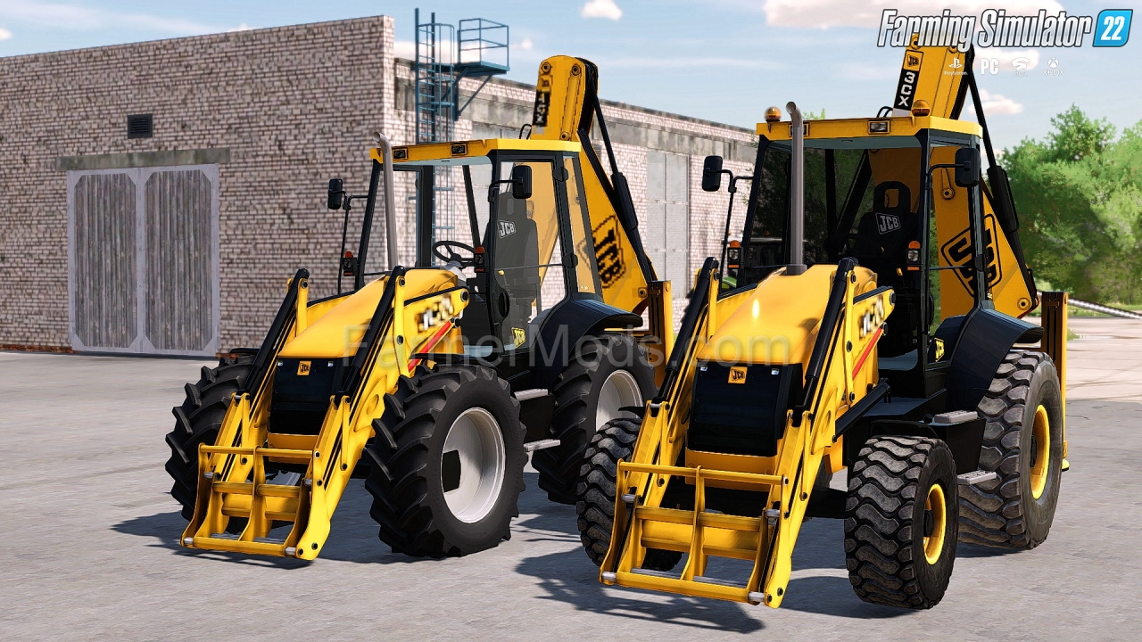 JCB CX Pack (JCB 3CX + JCB 4CX) v1.1 for FS22