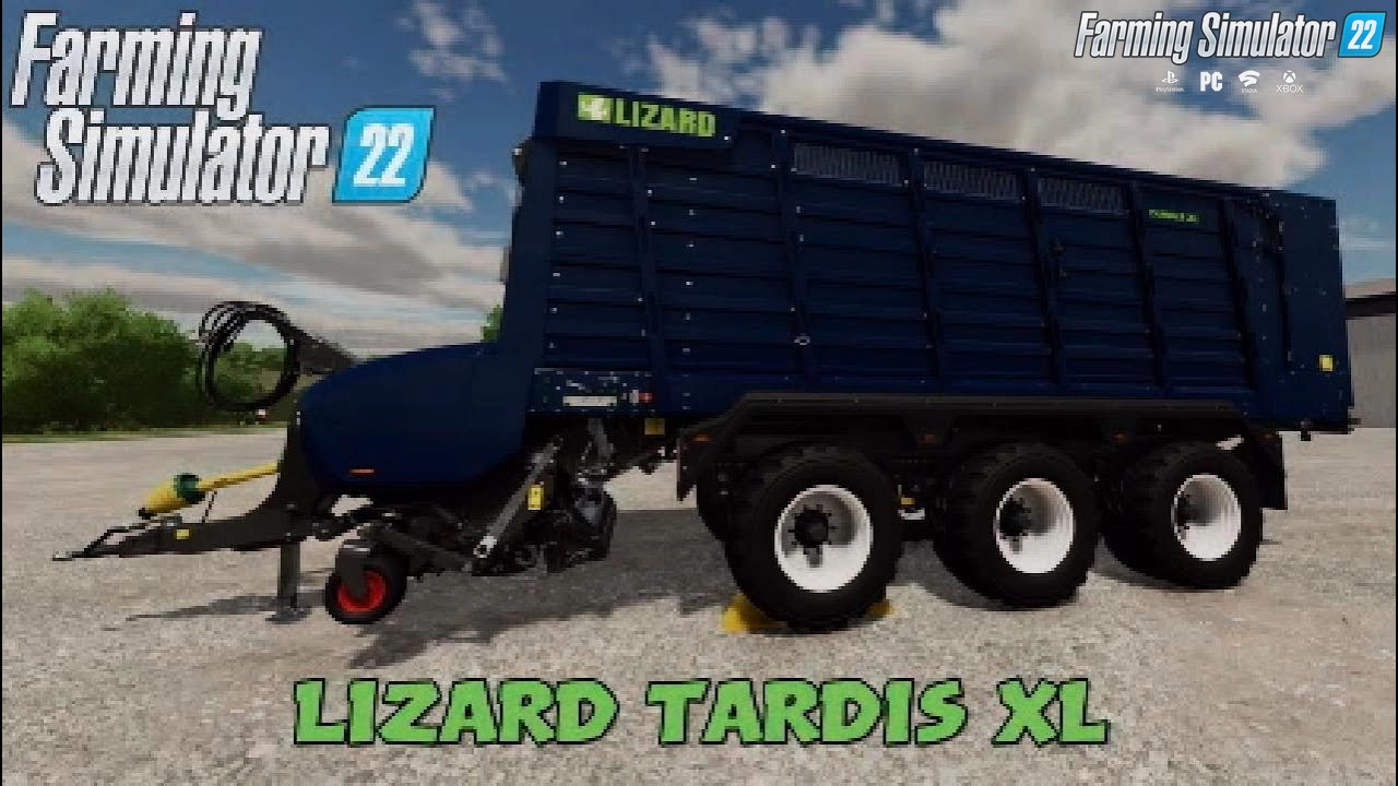 Lizard Tardis XL Trailer v1.1 for FS22