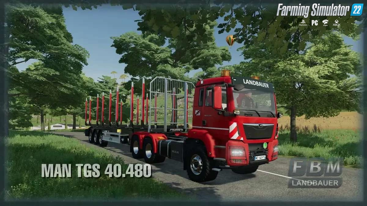 Landbauer MAN TGS 40.480 6x6 Truck v1.2 for FS22