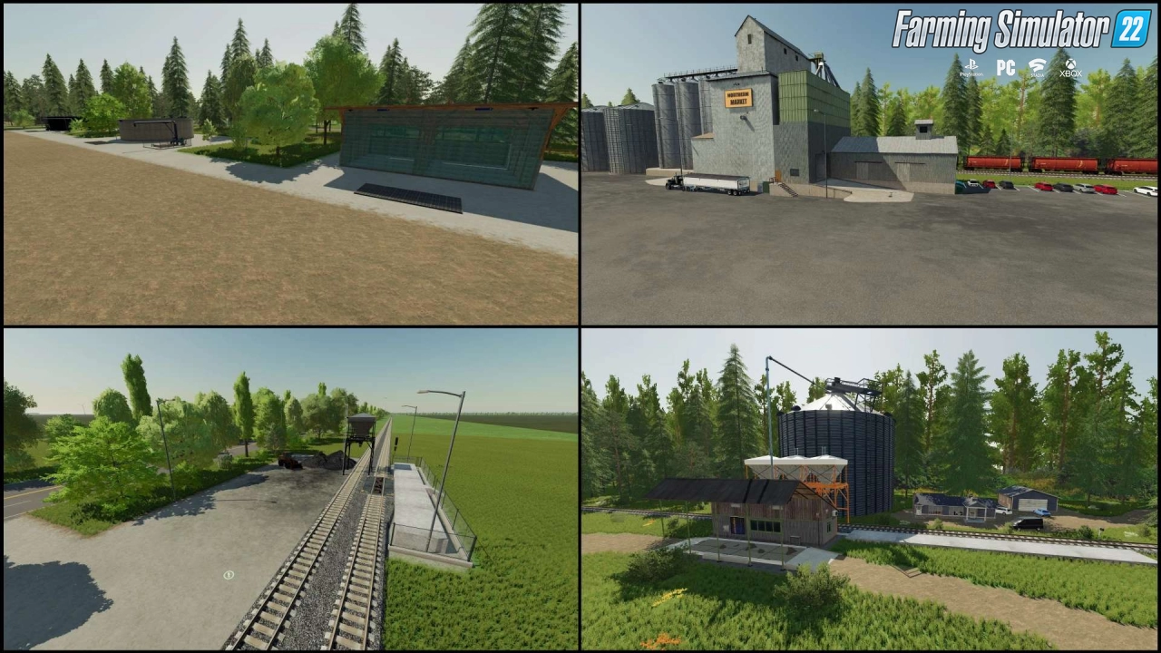 West End 64x Map v2.2 By Levis for FS22