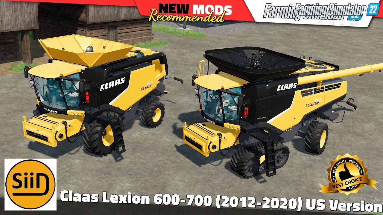 Claas Lexion 600-700 Series US Version (2012-2020) v1.0 for FS22