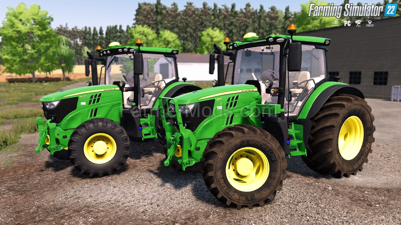John Deere 6R Tractor v1.3.1 for FS22