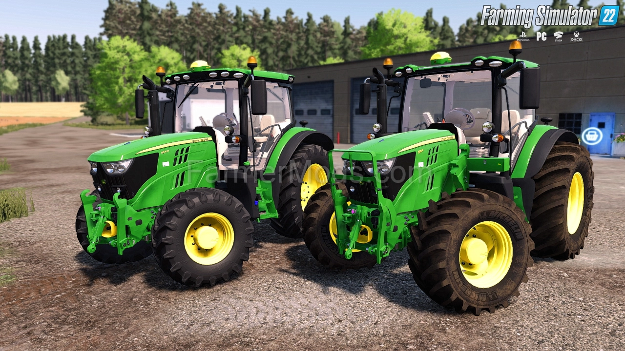 John Deere 6R Tractor v1.3.1 for FS22