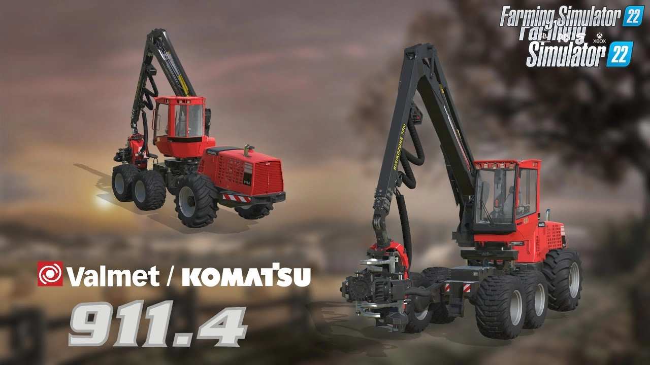 Komatsu / Valmet 911.4 v1.3 for FS22