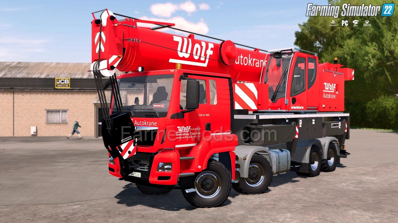 MAN TGS Liebherr LTF 1060 Mobilcrane v1.5 for FS22