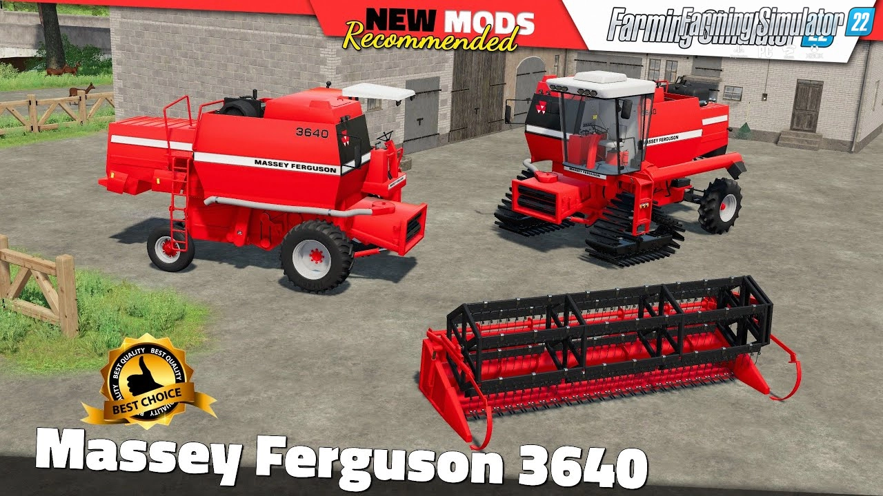 Massey Ferguson 3640 Harvester v1.1 for FS22