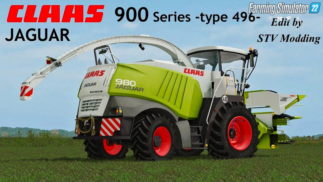 Combine Claas Jaguar 900 Type 496 v1.0 for FS22