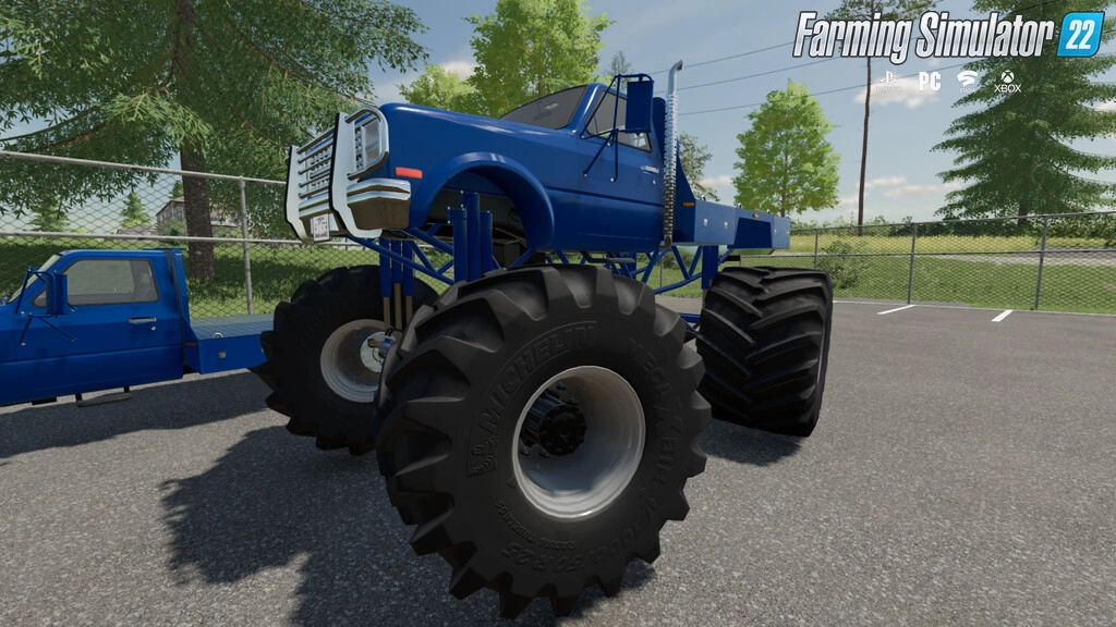 Flatbed Monster Truck v1.0 for FS22