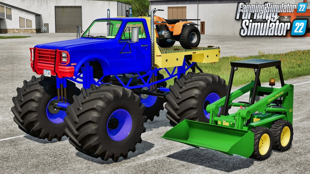 Flatbed Monster Truck v1.0 for FS22