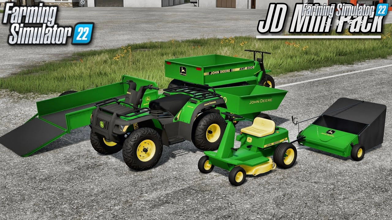 John Deere Mini Pack Trailers v1.0 for FS22