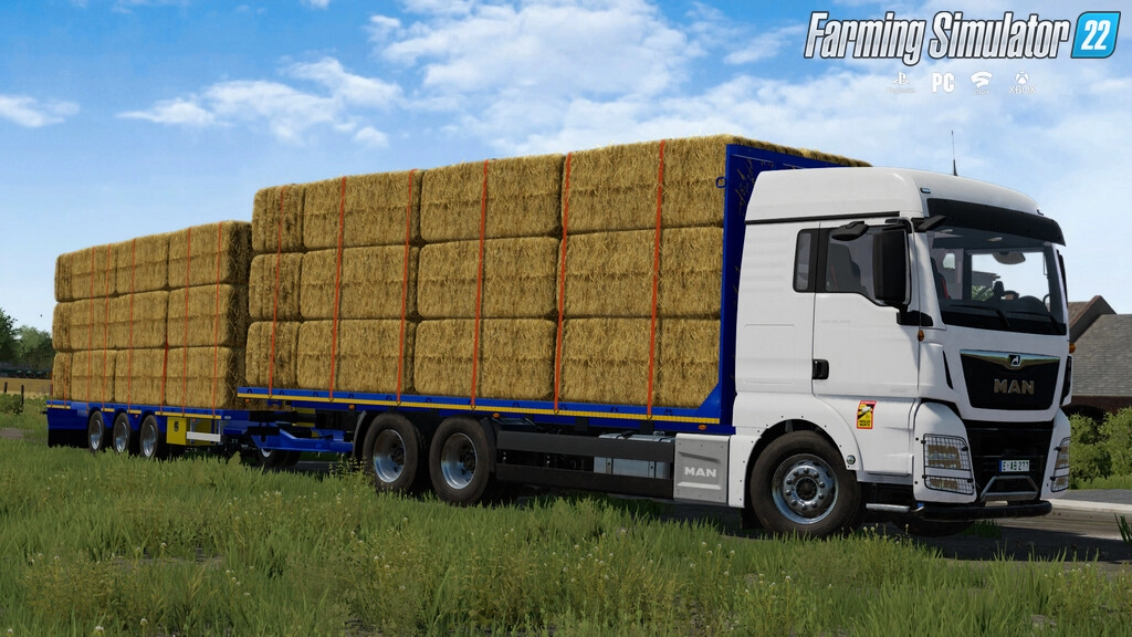 MAN TGX 26.640 Straw Bale Truck v1.0 for FS22