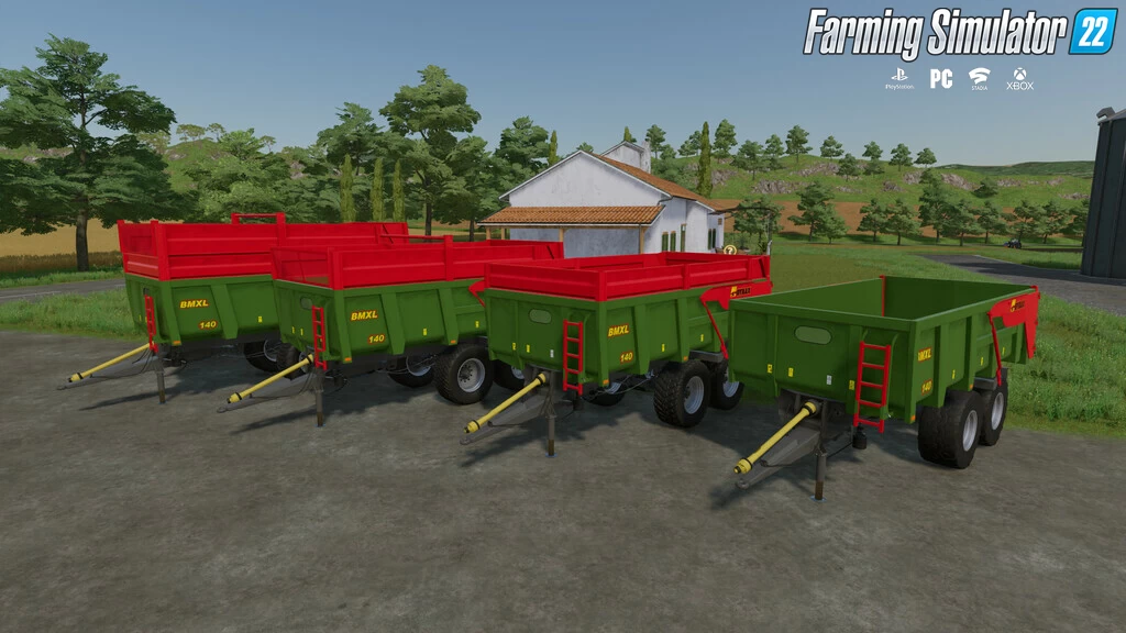 Gyrax BMXL 140 Tipper Trailer v1.1 for FS22