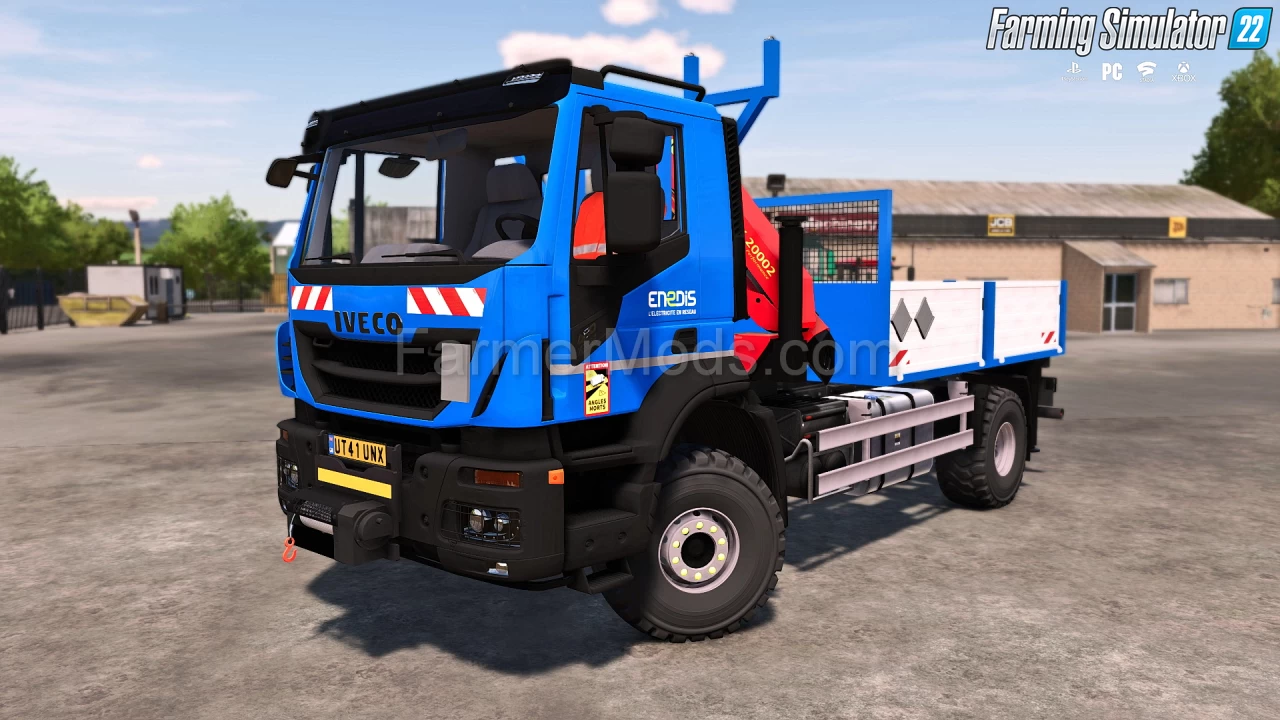 Iveco X-Way Enedis Truck Crane v1.0 for FS22