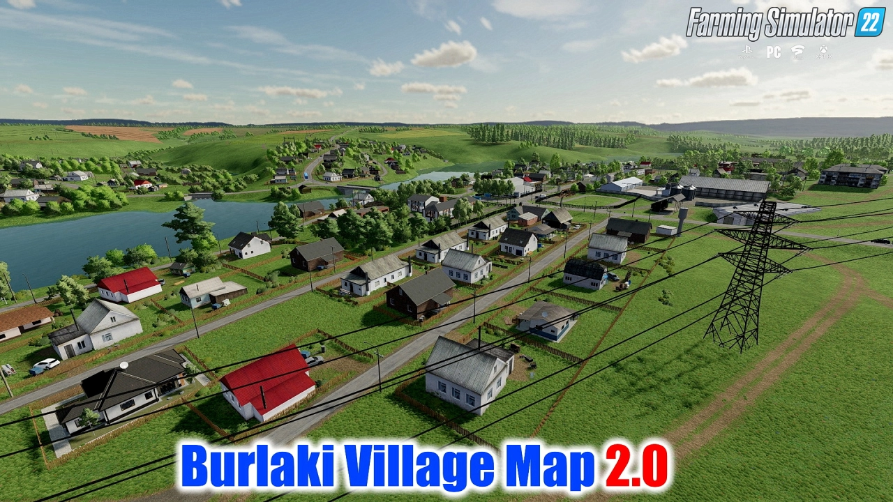 Burlaki Village Map 2.0 v0.9.9.1 for FS22