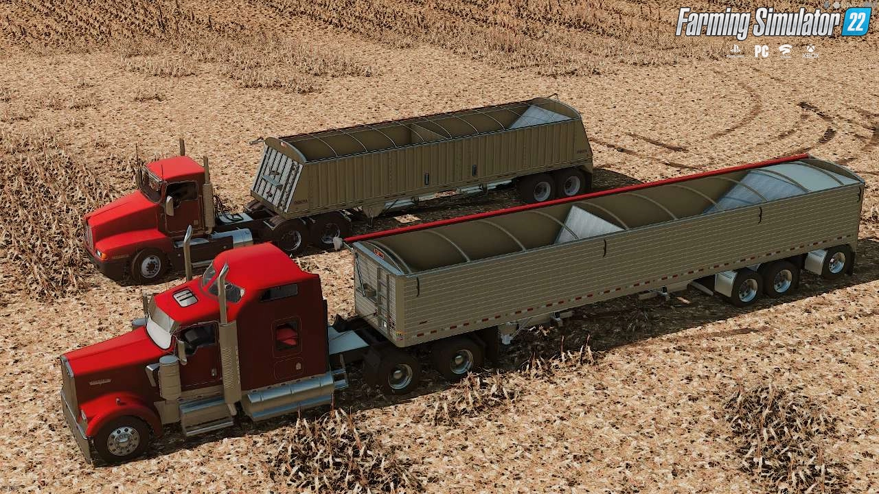 Dakota Hopper Bottom 38FT Trailer v1.0 for FS22