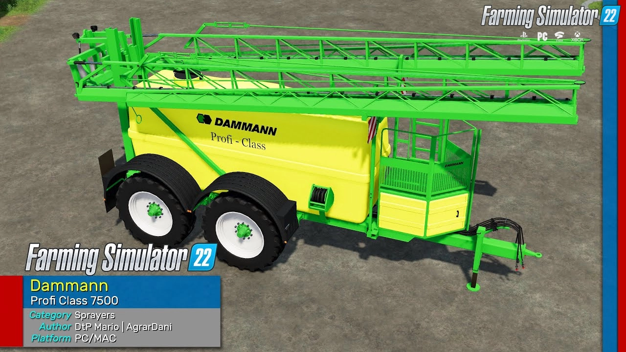 Dammann Profi Class 7500 v1.1 for FS22