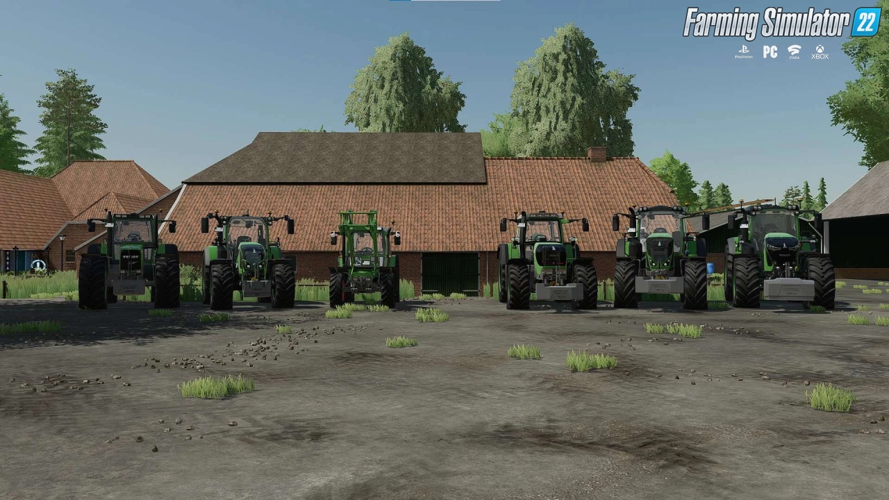 Fendt Pack Tractors + Tools v1.0 by RepiGaming for FS22