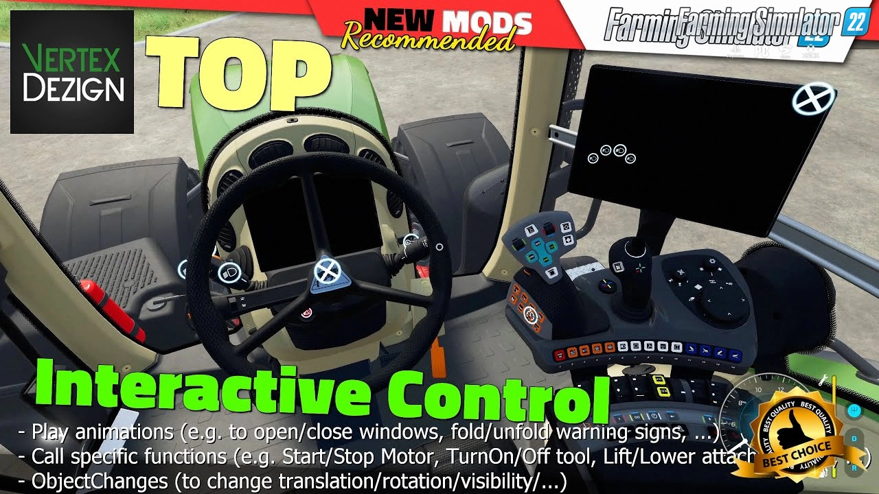 Interactive Control Script v1.2 for FS22