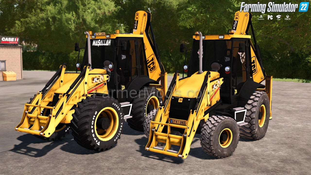 JCB CX3 + JCB CX4 Backhoe Loaders v2.0.1 for FS22