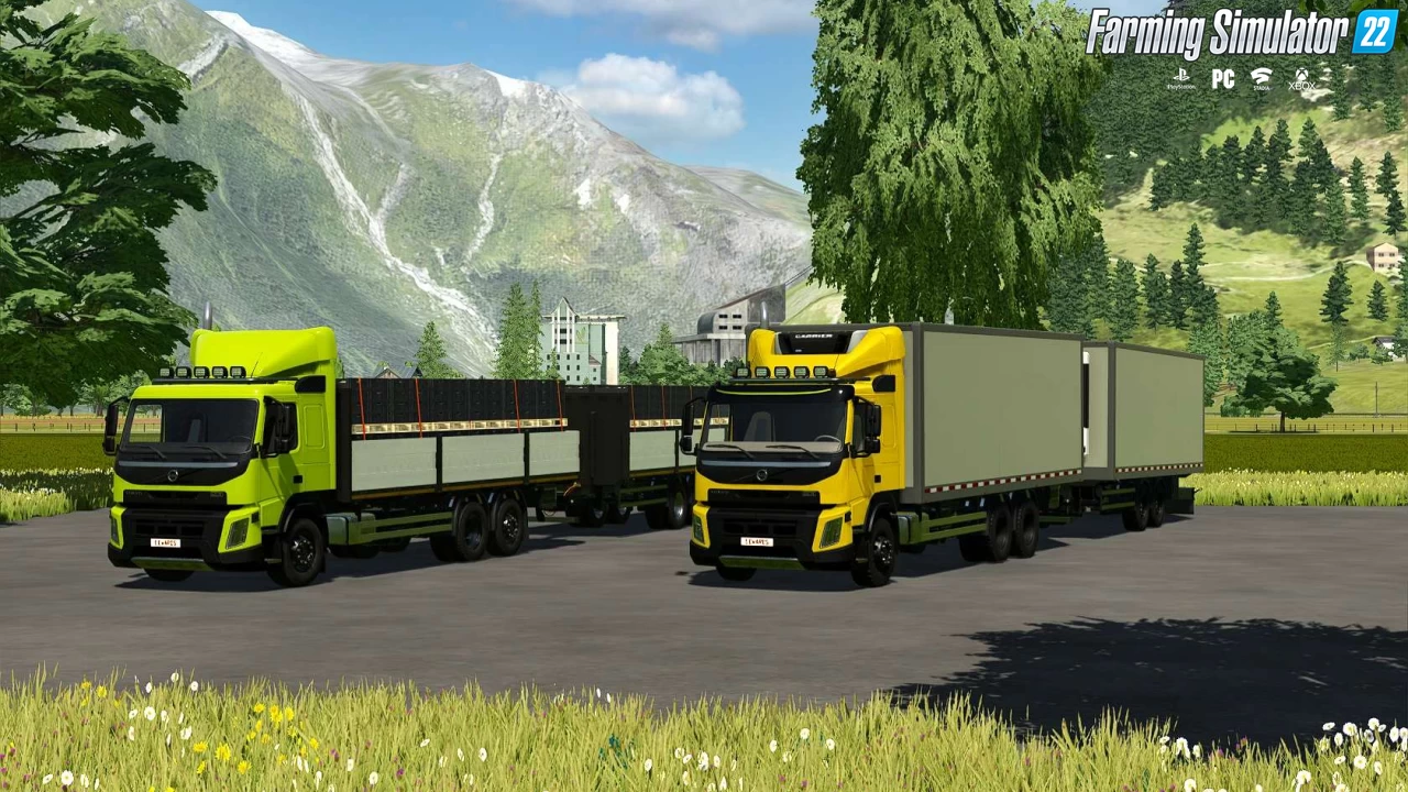 Volvo FMX Long Version with Autoload + Trailer v1.0 for FS22