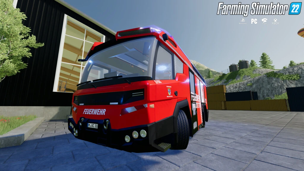 Electric Fire Defense Truck v1.2 for FS22
