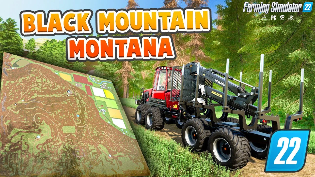 Black Mountain Montana Map v1.5.0.2 for FS22