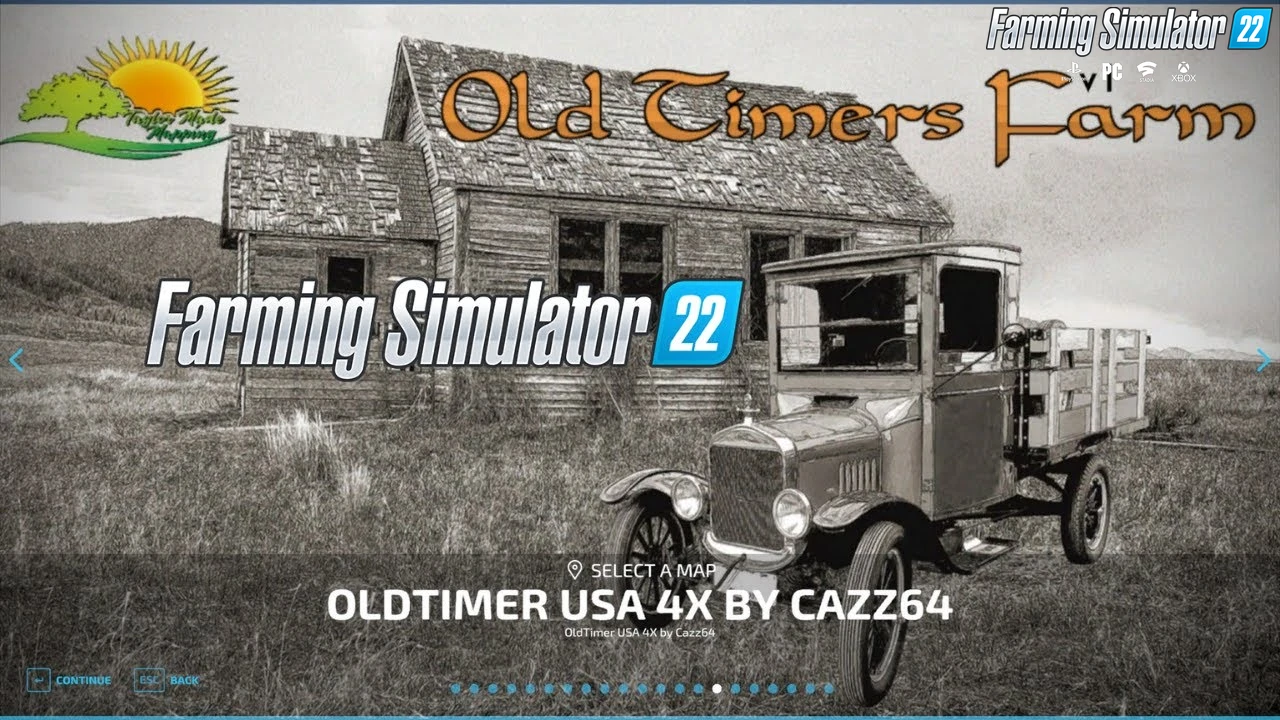 Oldtimer USA 4x Map v1.2 by Cazz64 for FS22