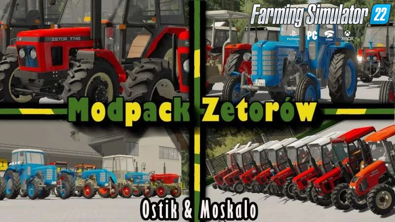 Modpack of small Zetors Tractors v1.0 for FS22