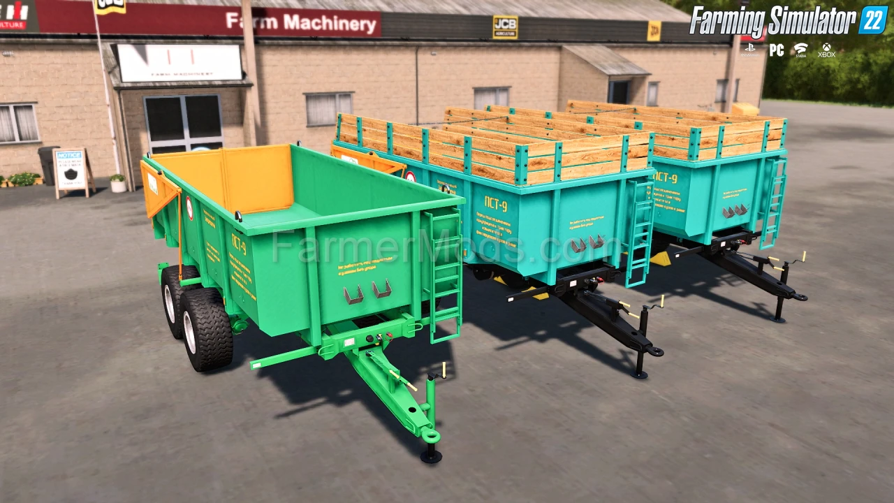 Trailer Agromash PST-9 (ПСТ-9) v1.0 for FS22