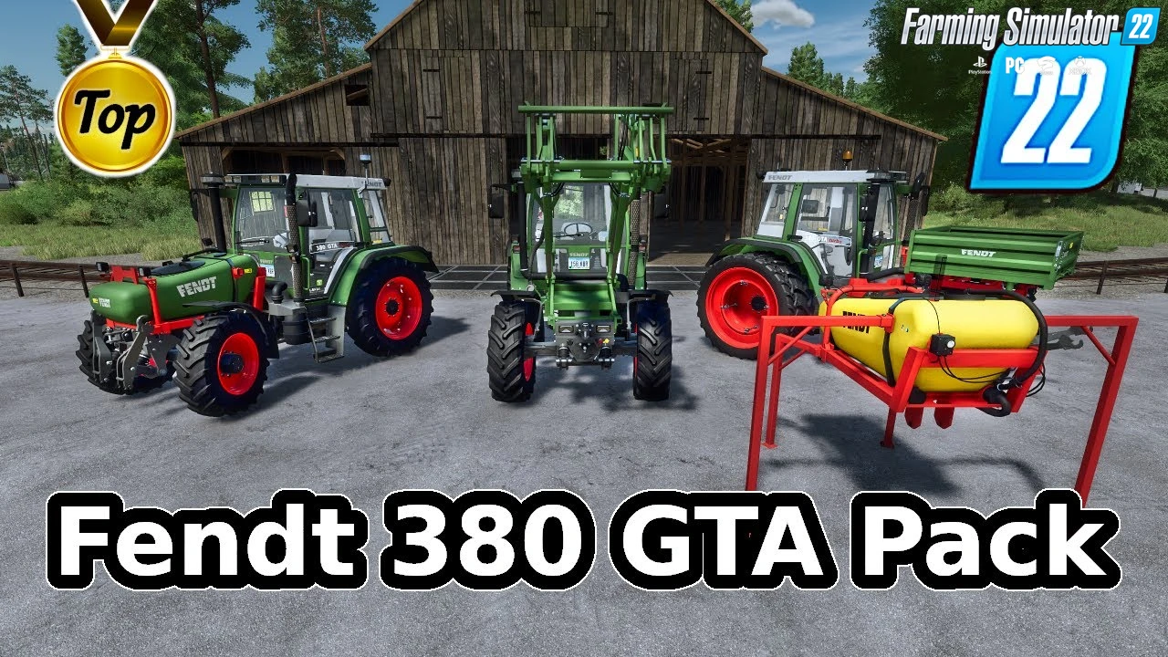 Fendt 380 GTA Pack v1.3 By RepiGaming for FS22