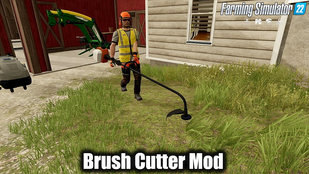 Brush Cutter Mod v1.4 By Adub Modding for FS22