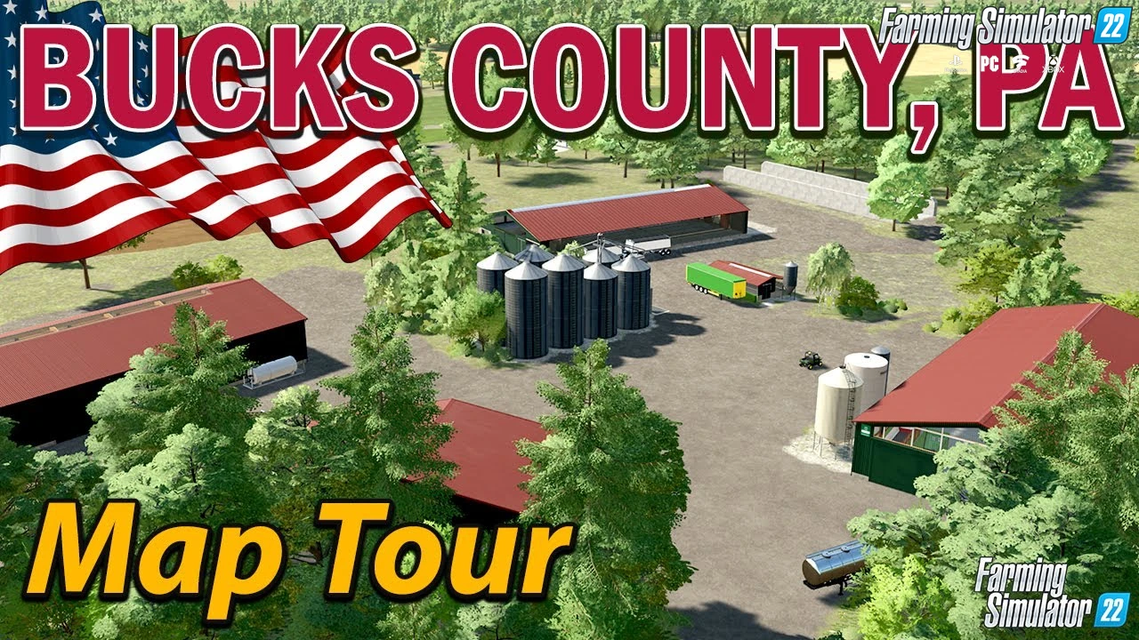 Bucks County, PA Map v1.2 for FS22