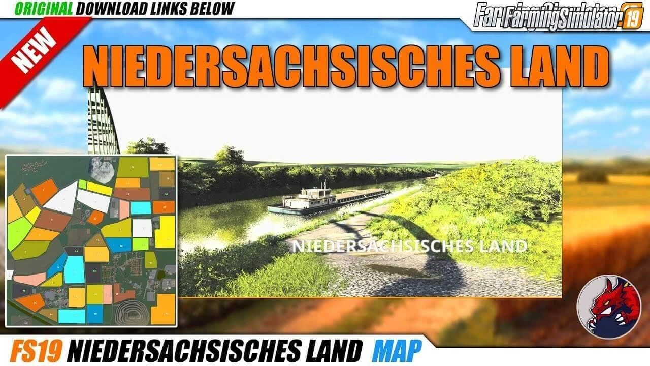 Niedersachsisches Land Map v1.2 for FS19