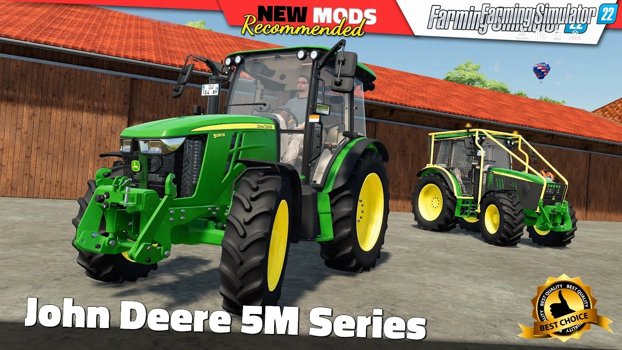 John Deere 5M Series v1.1.0.1 By WOLFex Modding for FS22