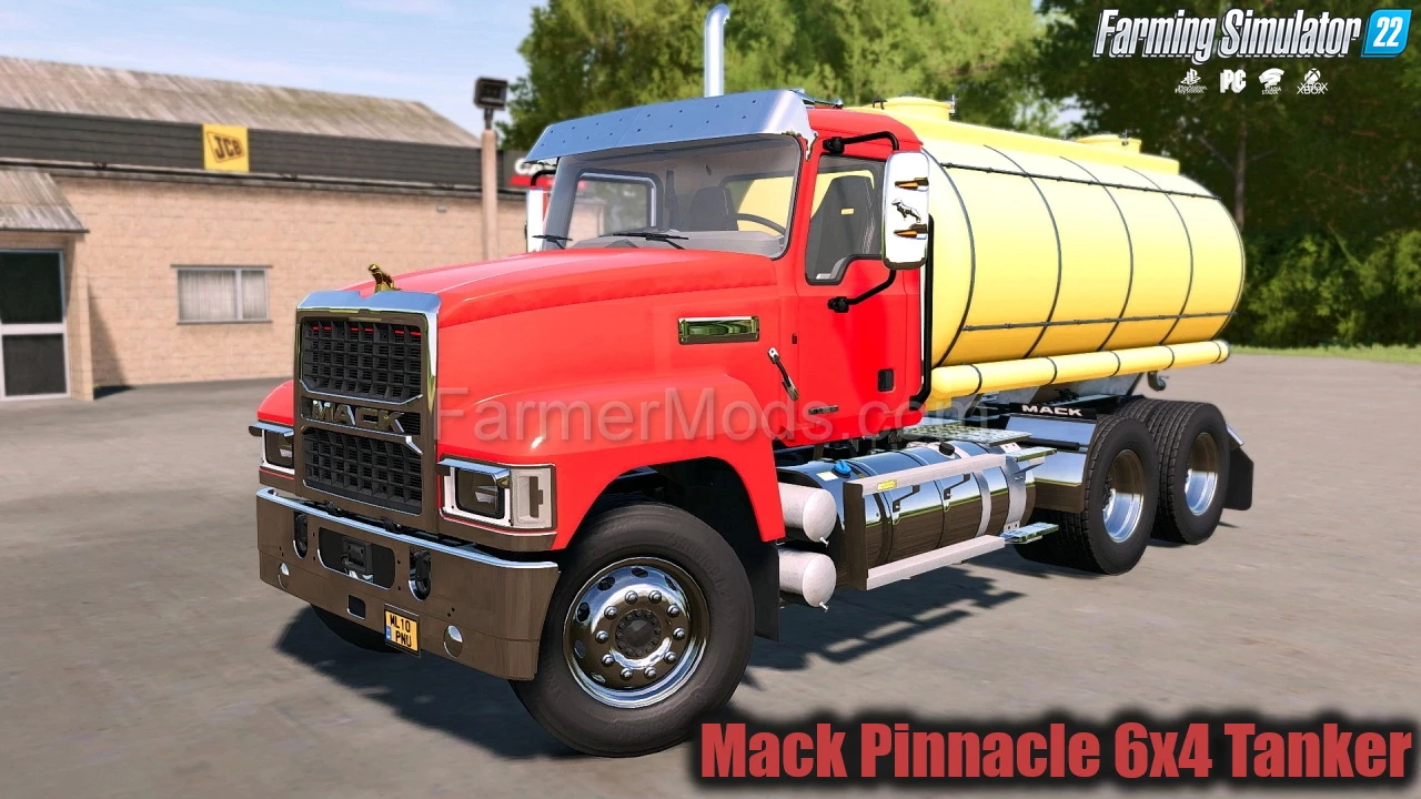 Mack Pinnacle 6x4 Tanker Truck v3.2.0.1 for FS22