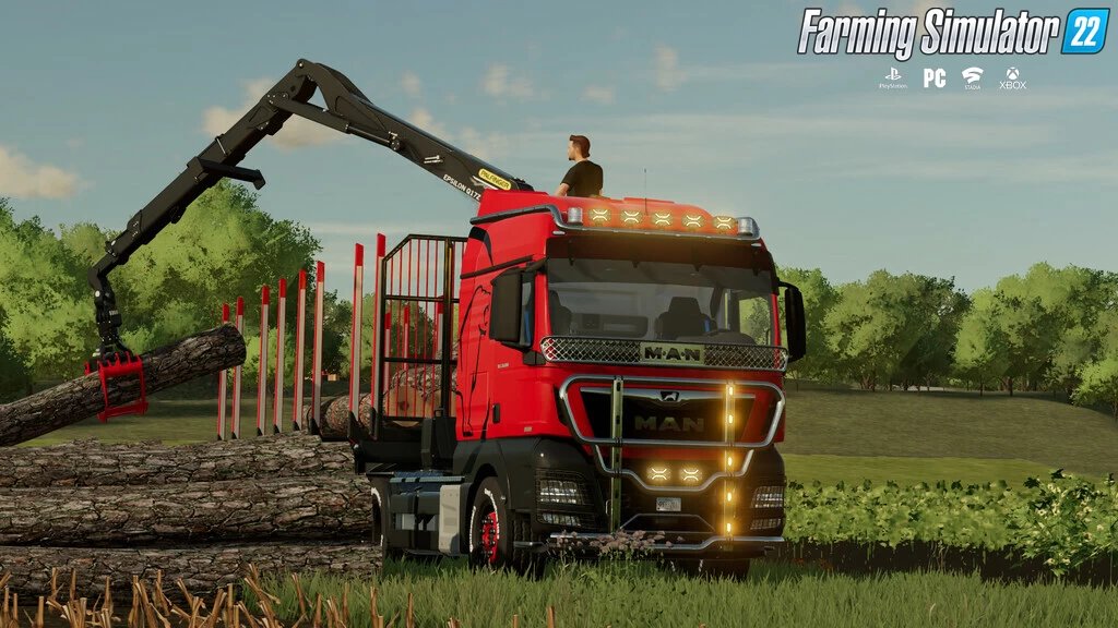 MAN TGX Forest Semi-Truck v2.0.1 for FS22