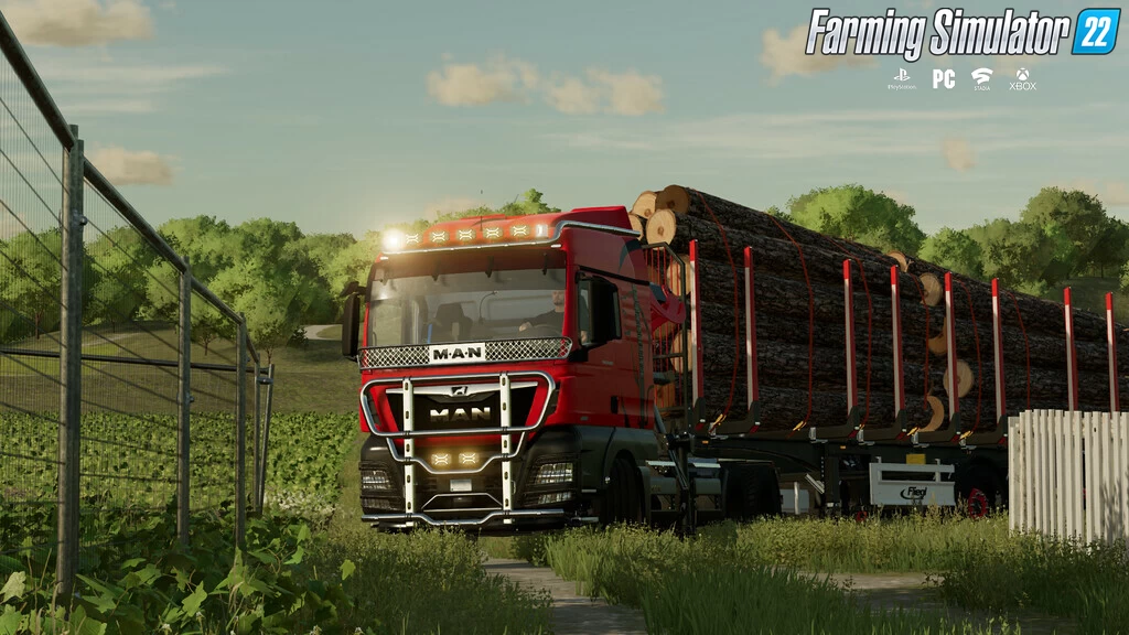 MAN TGX Forest Semi-Truck v2.0.1 for FS22